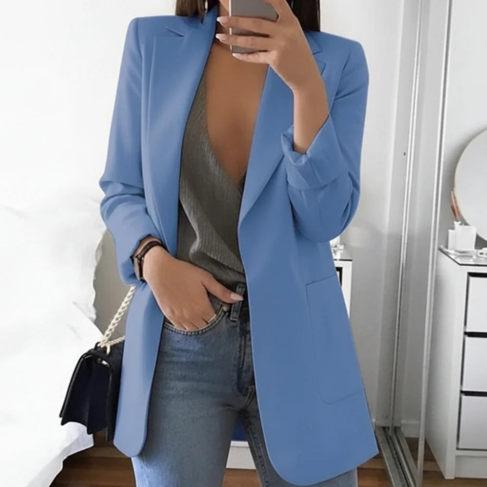 Blazer Donna Elegante per Ufficio Classico