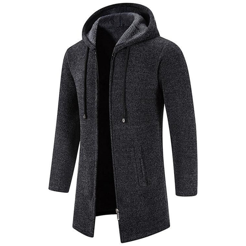 Gilet Uomo in Pile con Cappuccio e Zip - Brentozzi