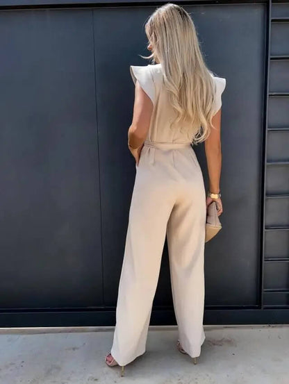Tuta Donna Casual Manica Farfalla Cintura in Vita