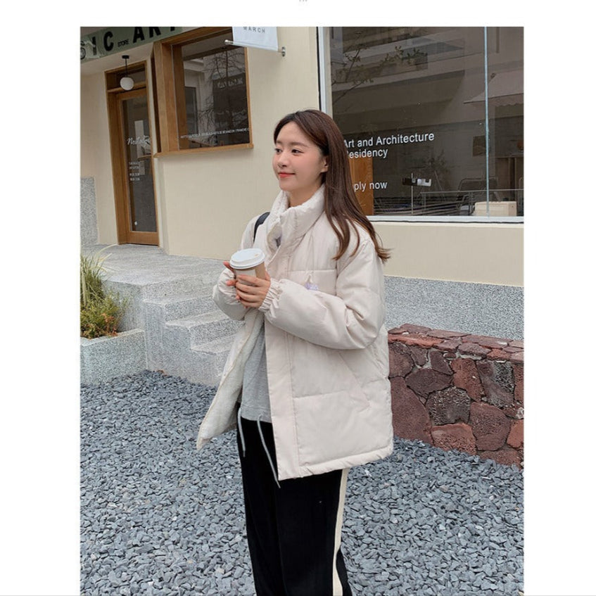 Giacca Piumino Donna Reversibile Due Lati Imbottita