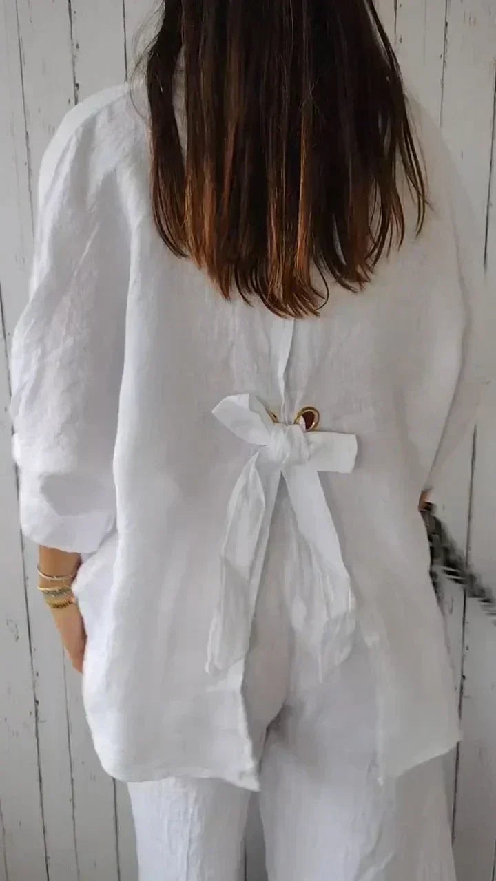 Camicia Donna Elegante con Bottoni Stile Classico