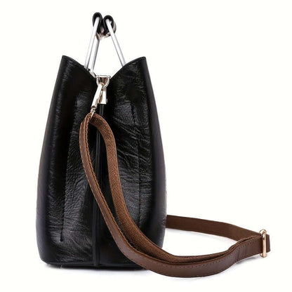 Borsa Donna in Pelle Elegante Due Toni