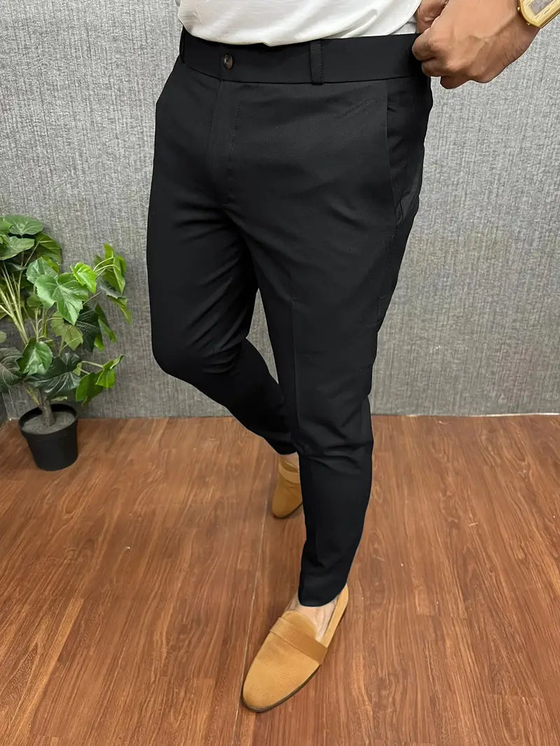Pantaloni Uomo Mezzo Formali Taglio Classico - Brentozzi