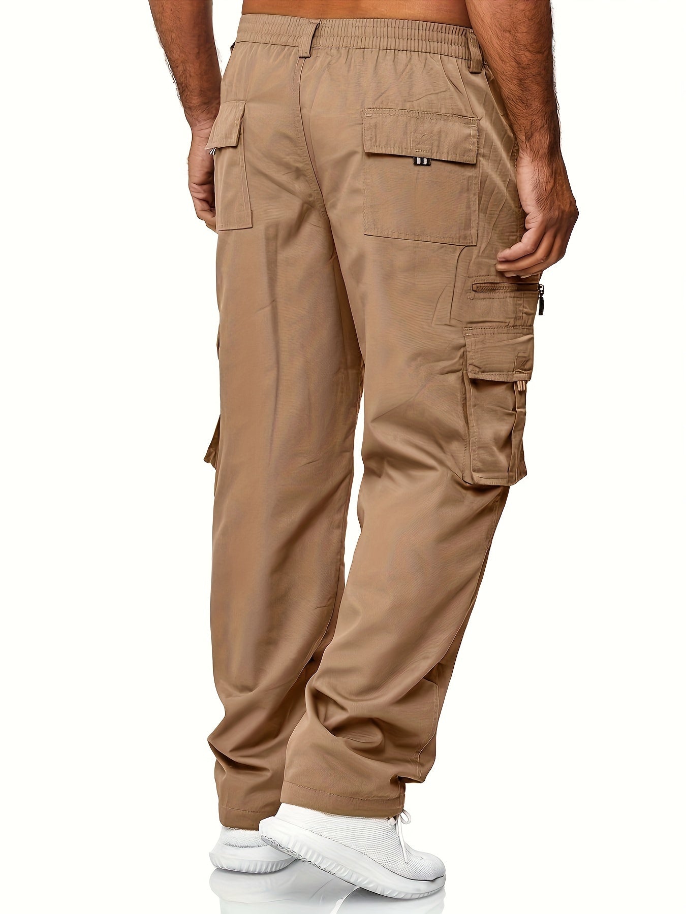 Pantaloni Cargo Uomo Cotone Comodi Vestibilità Regolare