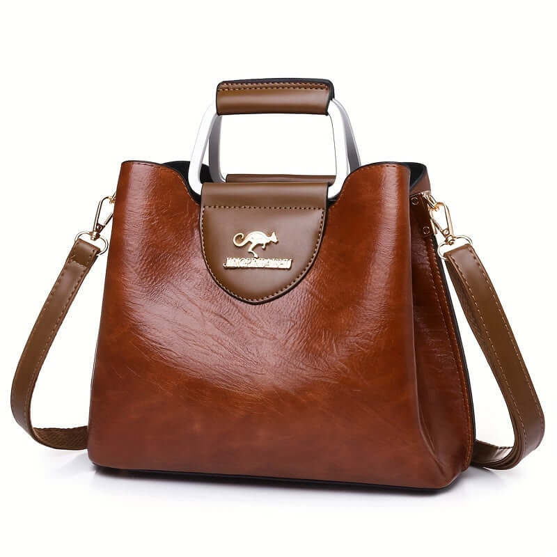 Borsa Donna in Pelle Elegante Due Toni