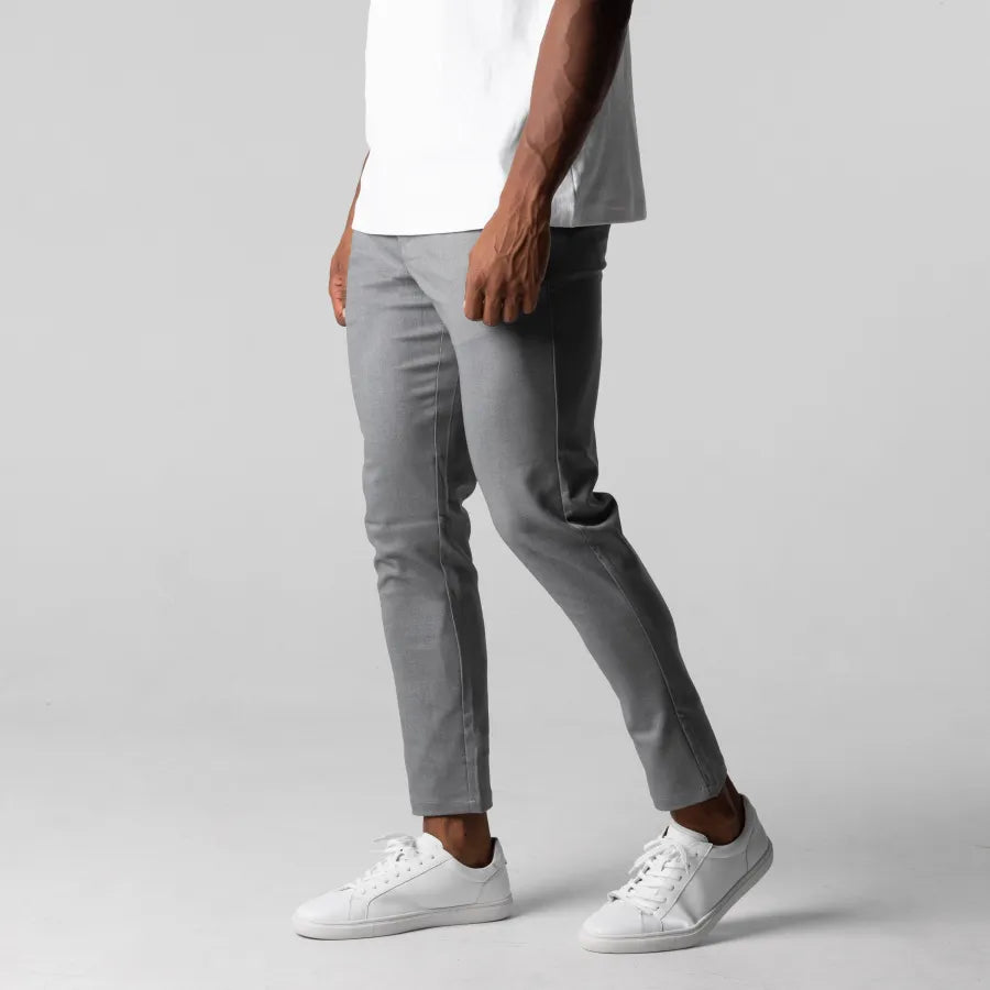 Pantaloni Chino Uomo Slim Fit Elastici Eleganti