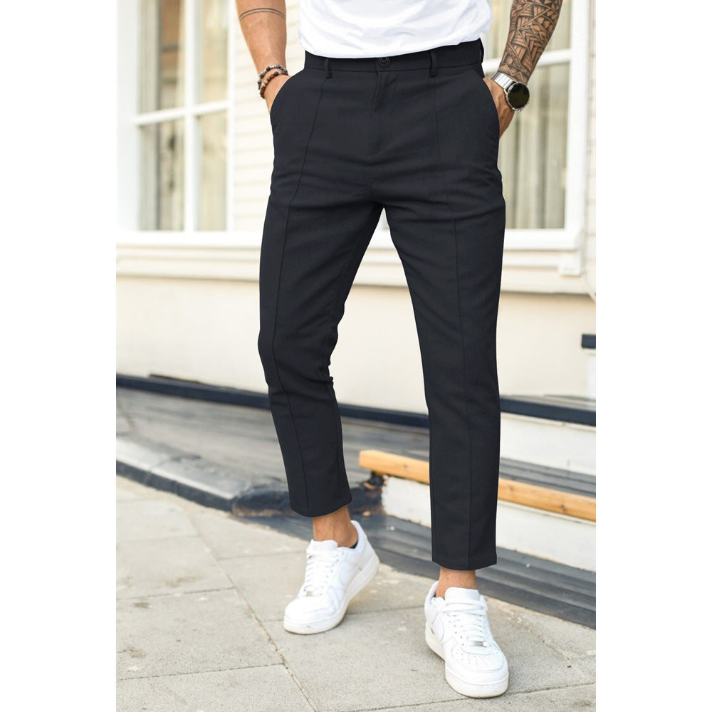 Pantaloni Uomo Eleganti Slim Fit
