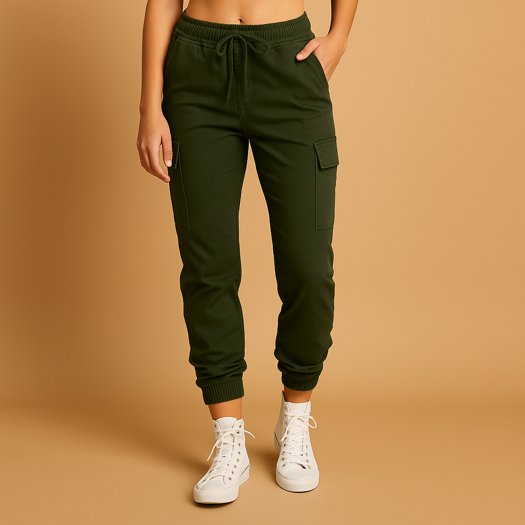 Pantaloni Cargo Donna Vita Alta Comodi Quotidiani
