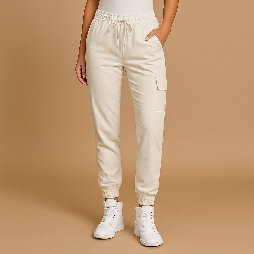 Pantaloni Cargo Donna Vita Alta Comodi Quotidiani