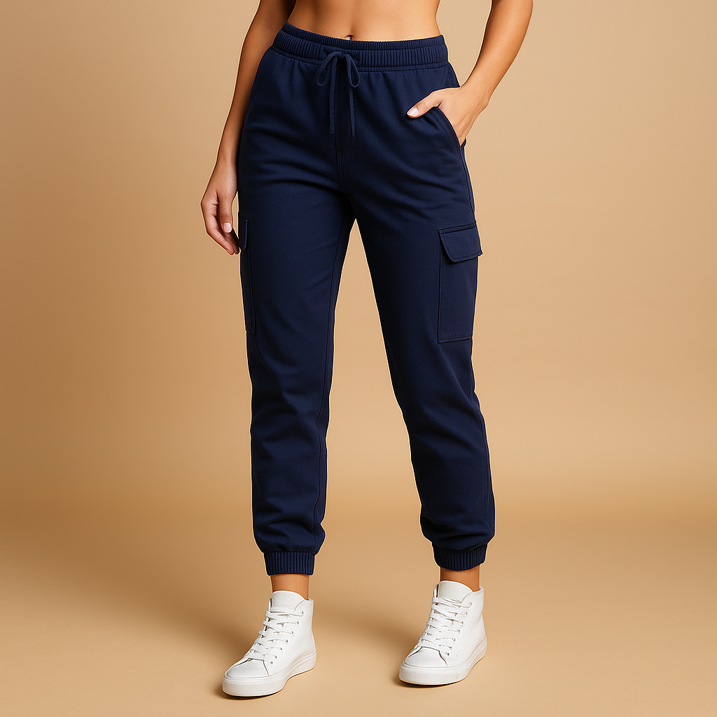 Pantaloni Cargo Donna Vita Alta Comodi Quotidiani