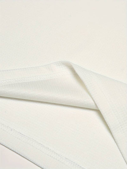 Maglia Uomo in Tessuto Waffle Manica Lunga Scollo a V