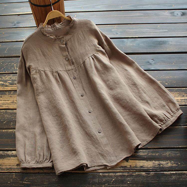 Camicia Donna Cotone Manica Lunga Slim Fit