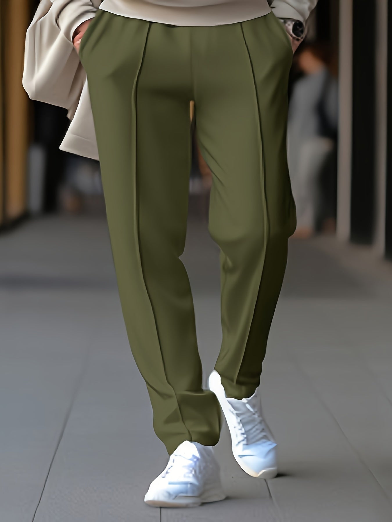 Pantaloni Uomo Casual Comodi Vestibilità Regolare