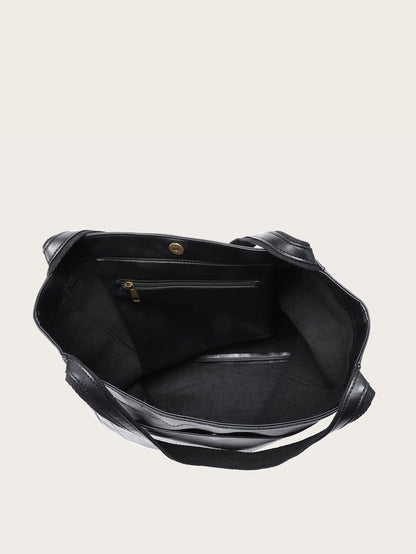 Borsa Shopper Donna in Pelle con Manici a Spalla