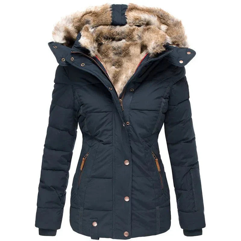 Giacca Invernale Donna Lunga con Fleece Calda