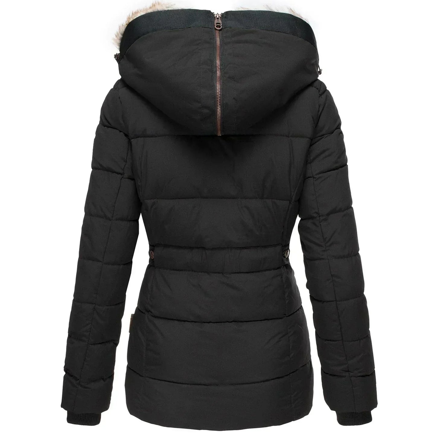 Giacca Invernale Donna Lunga con Fleece Calda