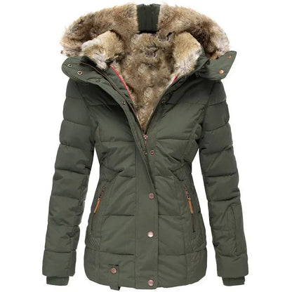 Giacca Invernale Donna Lunga con Fleece Calda