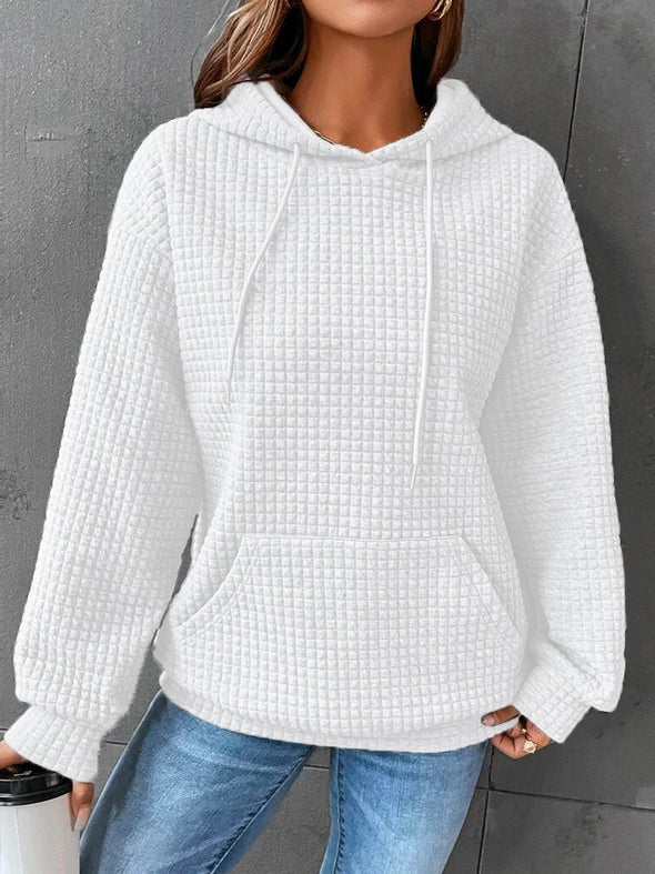 Felpa Donna in Maglia a Nido dApe Comoda Casual