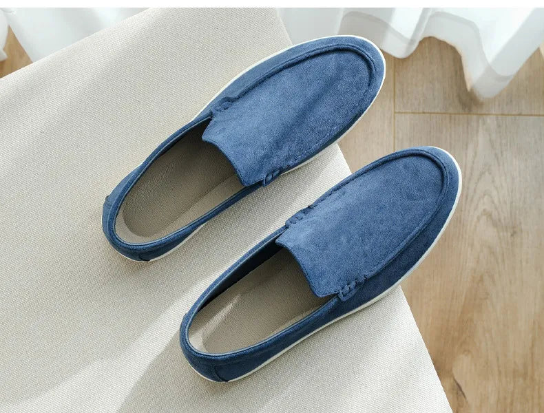 Scarpe Uomo Basse Pelle con Tomaia Aperta