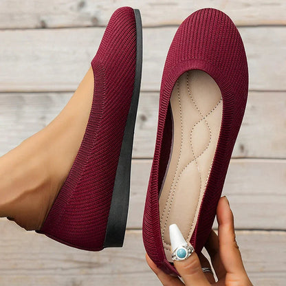 Scarpe Donna Basse Punta Tonda Slip-On Comode