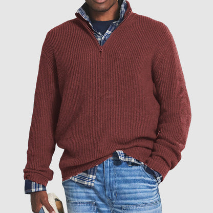 Maglione Uomo in Maglia con Zip - Brentozzi