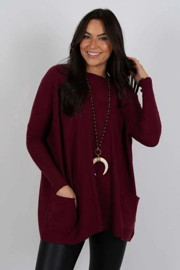 Maglione Donna Casual Manica Lunga Morbido Moderno - Brentozzi