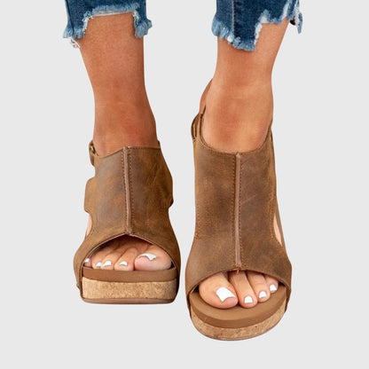 Sandali Donna Orthopedici con Zeppa Platform