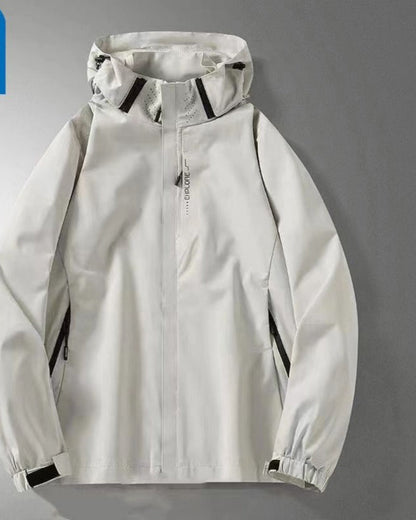 Giacca Donna Impermeabile con Cappuccio e Zip