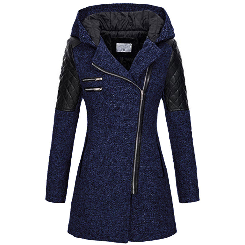 Giacca Invernale Donna Vintage Calda Stile Classico