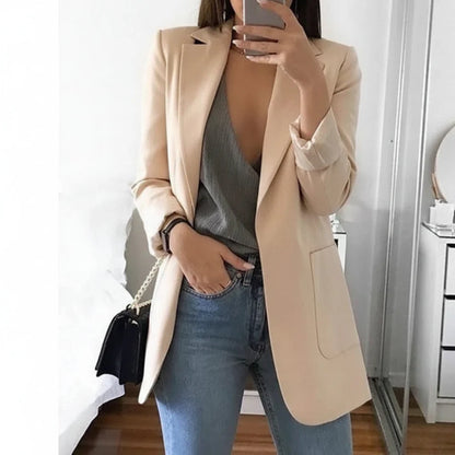Blazer Donna Elegante per Ufficio Classico