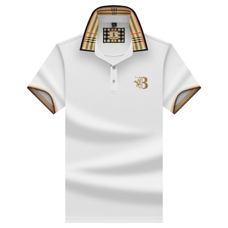 Polo Uomo Manica Corta Business Casual Fantasia Quadri