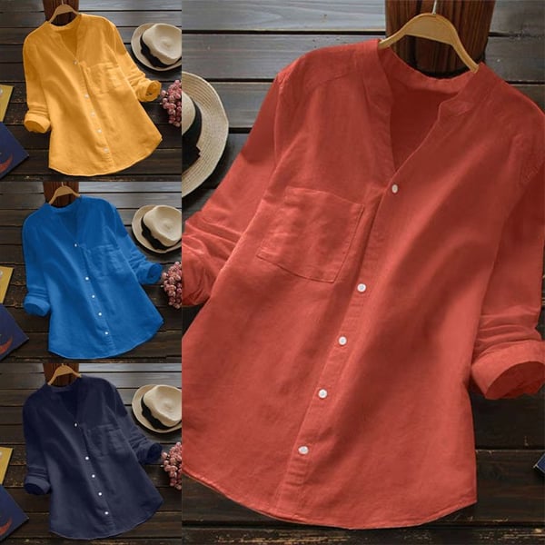 Blusa Donna Manica Lunga Collo Alto