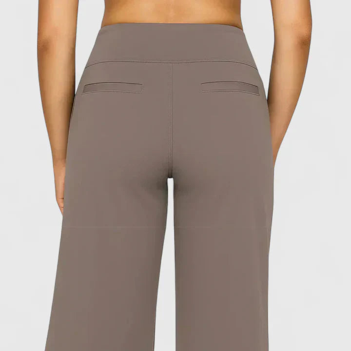 Pantaloni Donna Ampi con Elastico in Vita Stretch