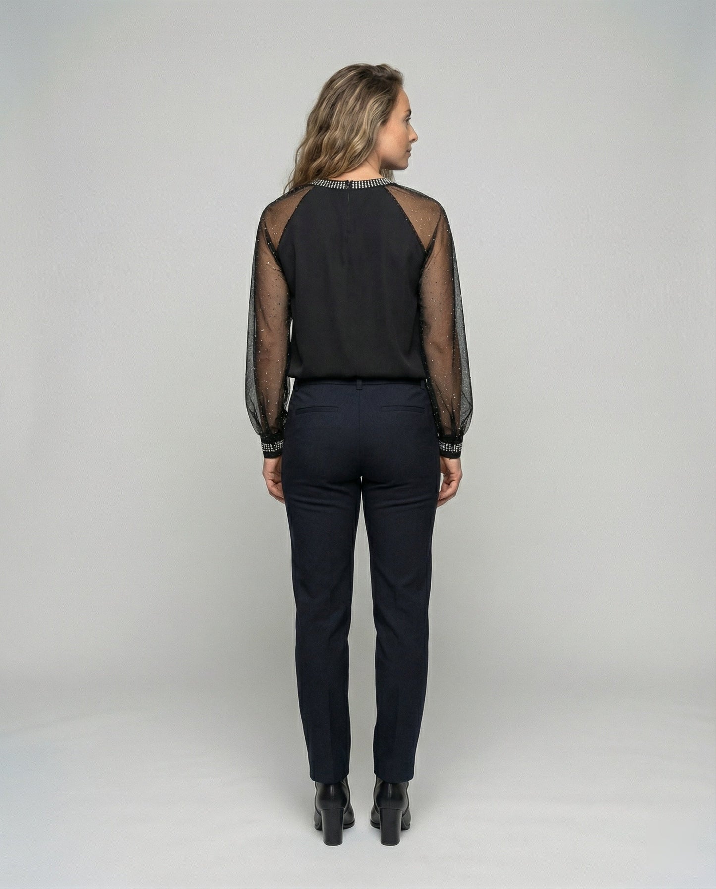 Blusa Donna Manica Lunga Elegante