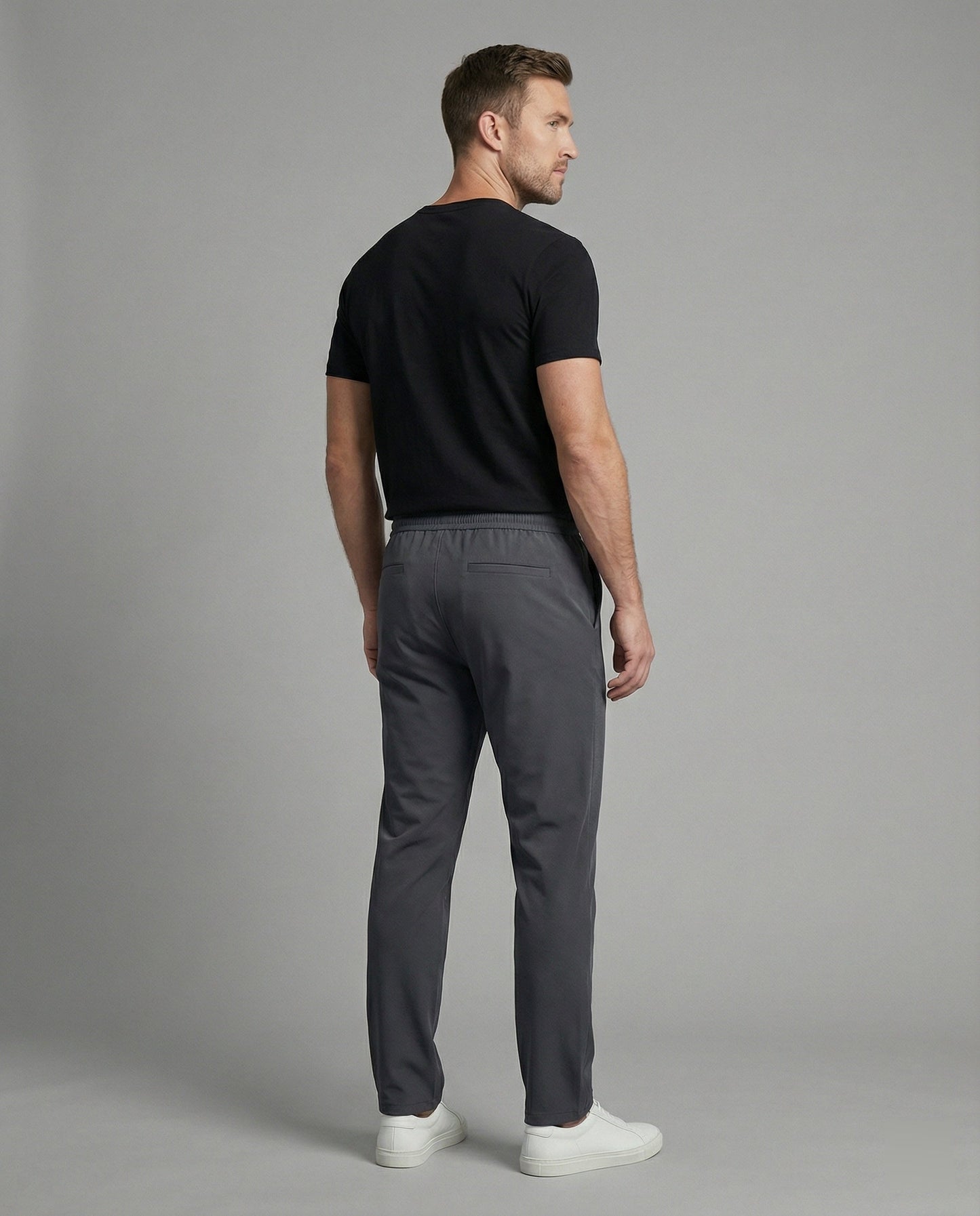 Pantaloni Chino Uomo Elastici con Coulisse