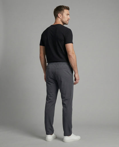 Pantaloni Chino Uomo Elastici con Coulisse