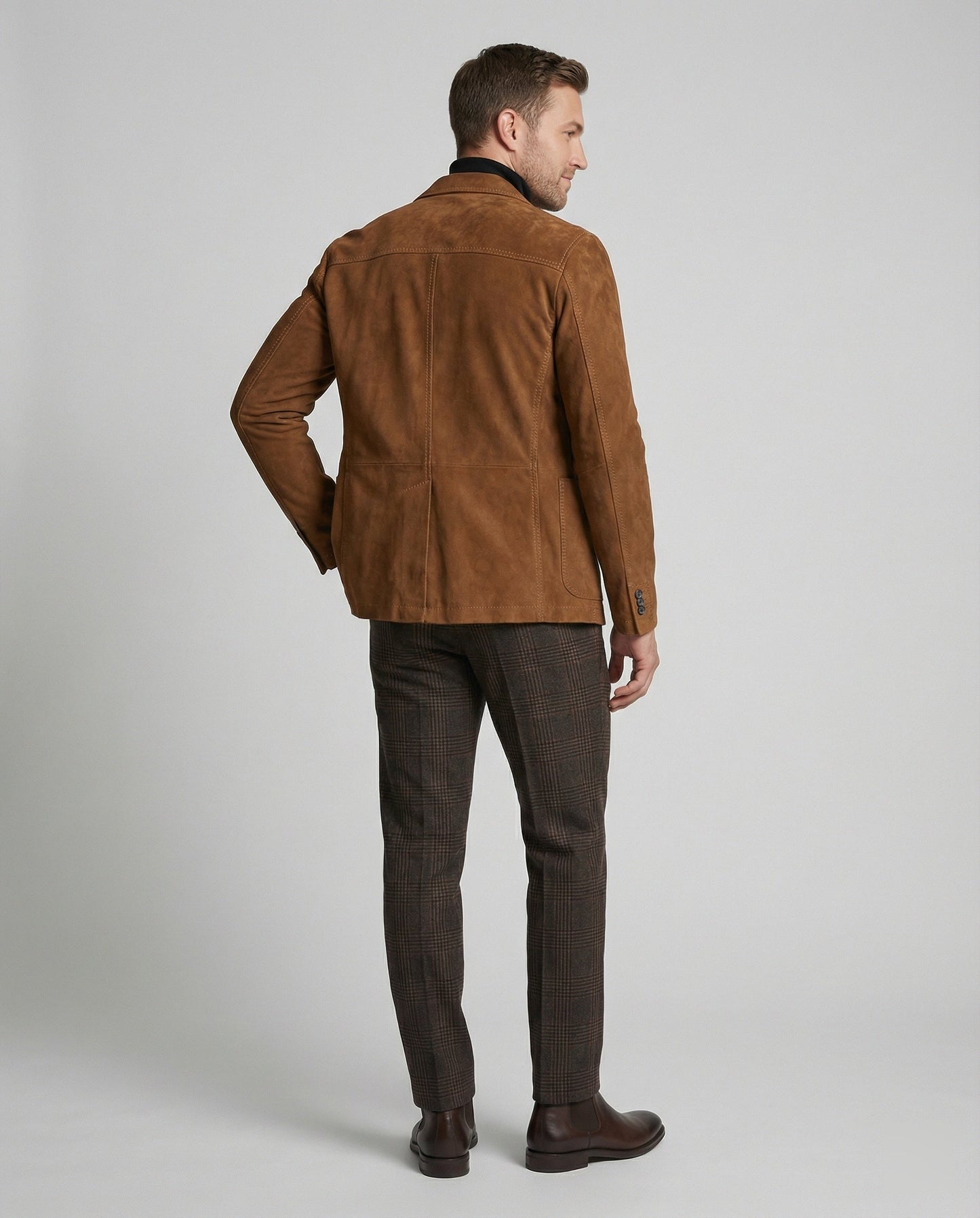 Blazer Uomo in Camoscio Vestibilità Classica - Brentozzi