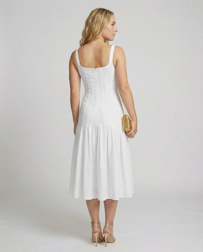 Abito Midi Donna Taglio Elegante