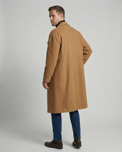 Cappotto Uomo Effetto Lana Stile Elegante