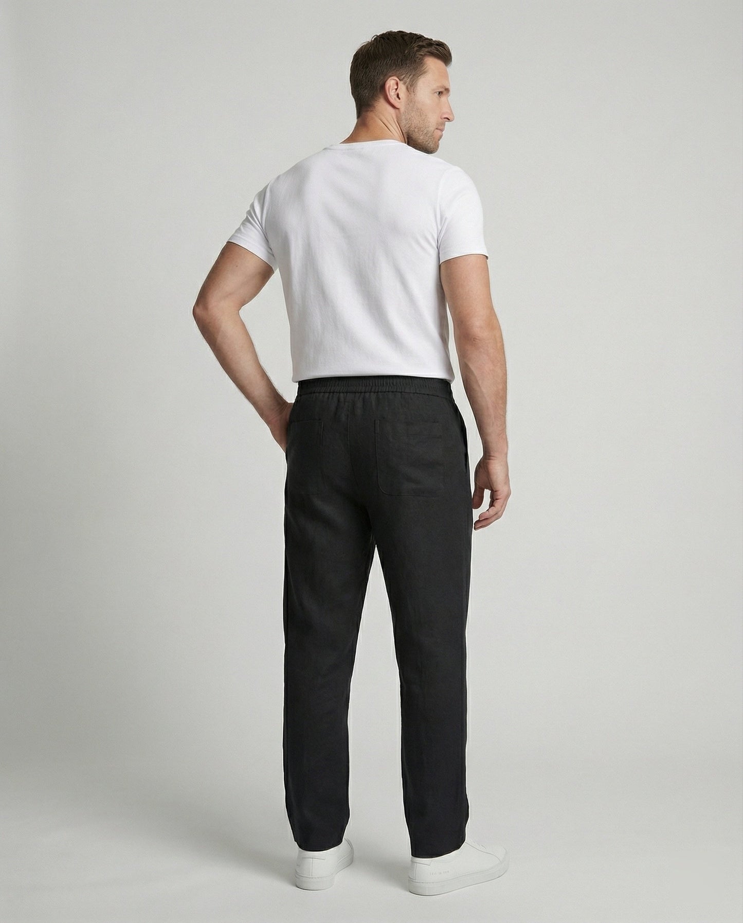 Pantaloni Uomo Lino Leggeri e Traspiranti