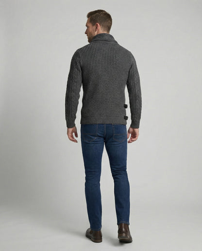 Maglione Uomo Maglia Asimmetrica Stile Casual