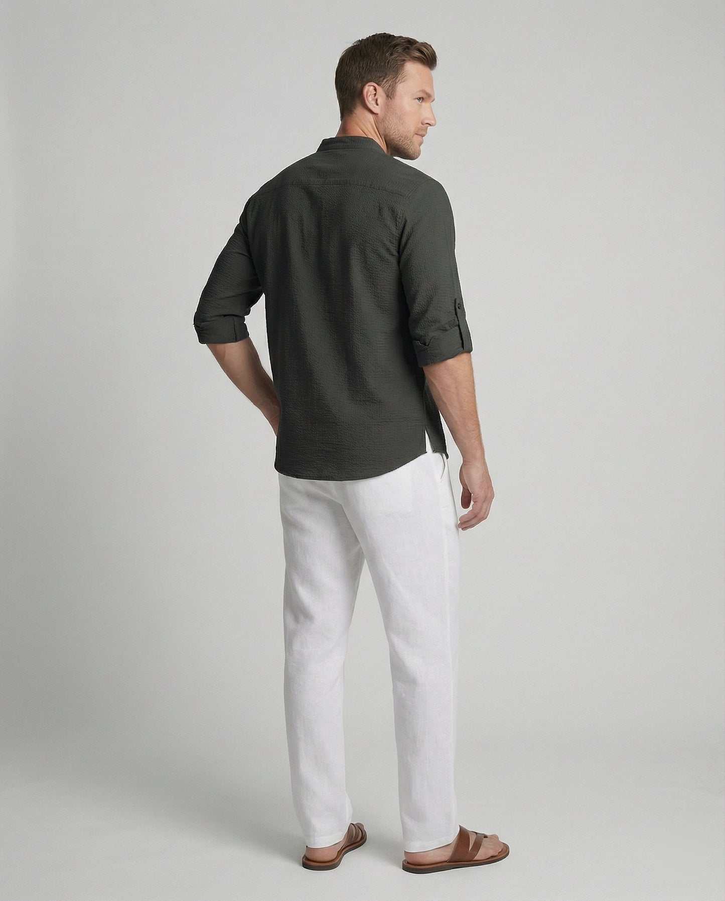 Camicia Uomo Cotone Casual Elegante