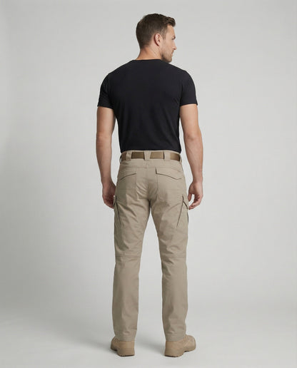 Pantaloni Uomo Outdoor Tessuto Tecnico Comfort Elasticità