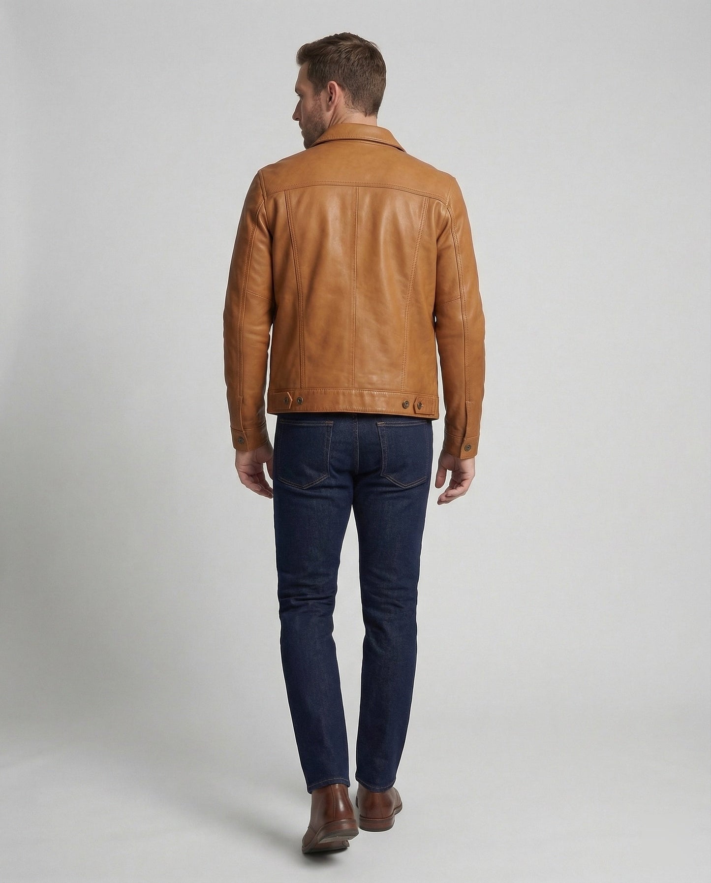 Giacca Termica Uomo in Ecopelle Regular Fit