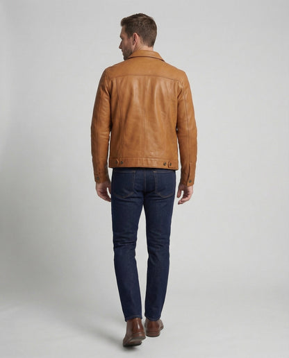 Giacca Termica Uomo in Ecopelle Regular Fit