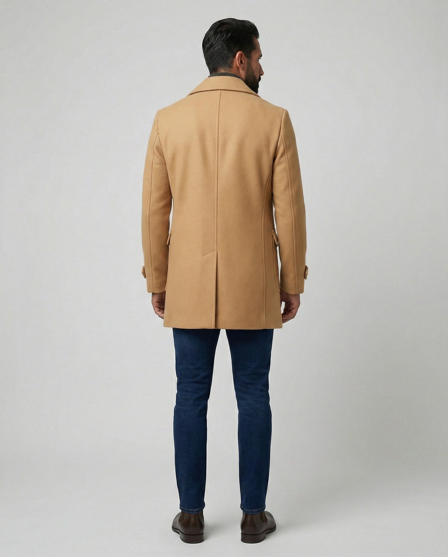 Cappotto Uomo in Lana Elegante Doppio Petto