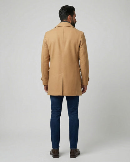 Cappotto Uomo in Lana Elegante Doppio Petto