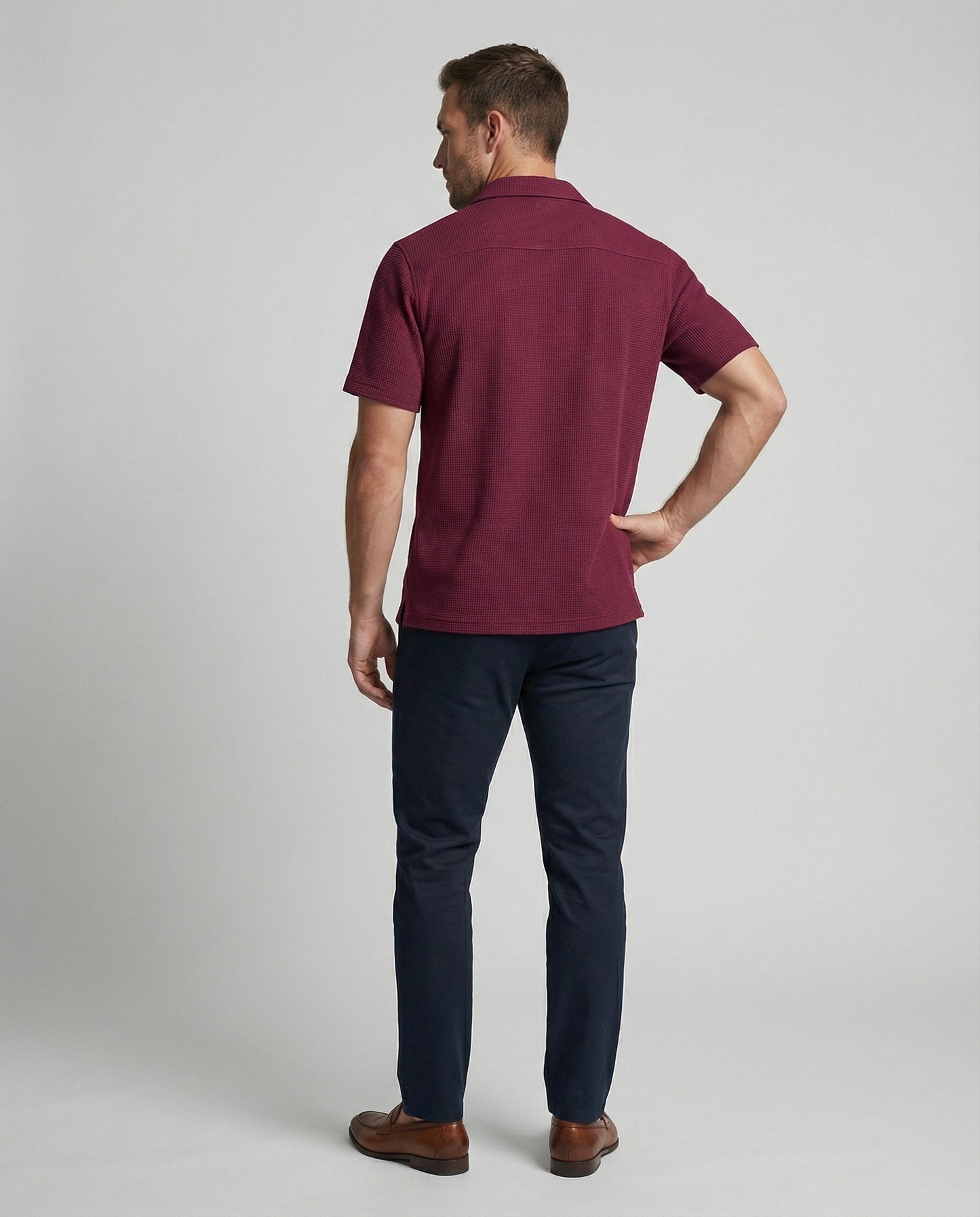 Camicia Uomo Manica Corta con Tasche sul Petto