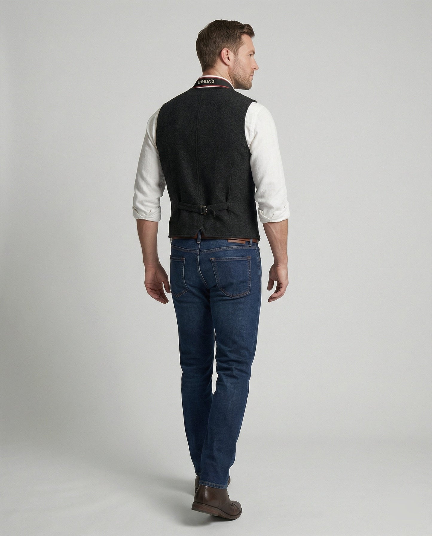 Gilet Uomo Stile Classico Vestibilità Regolare