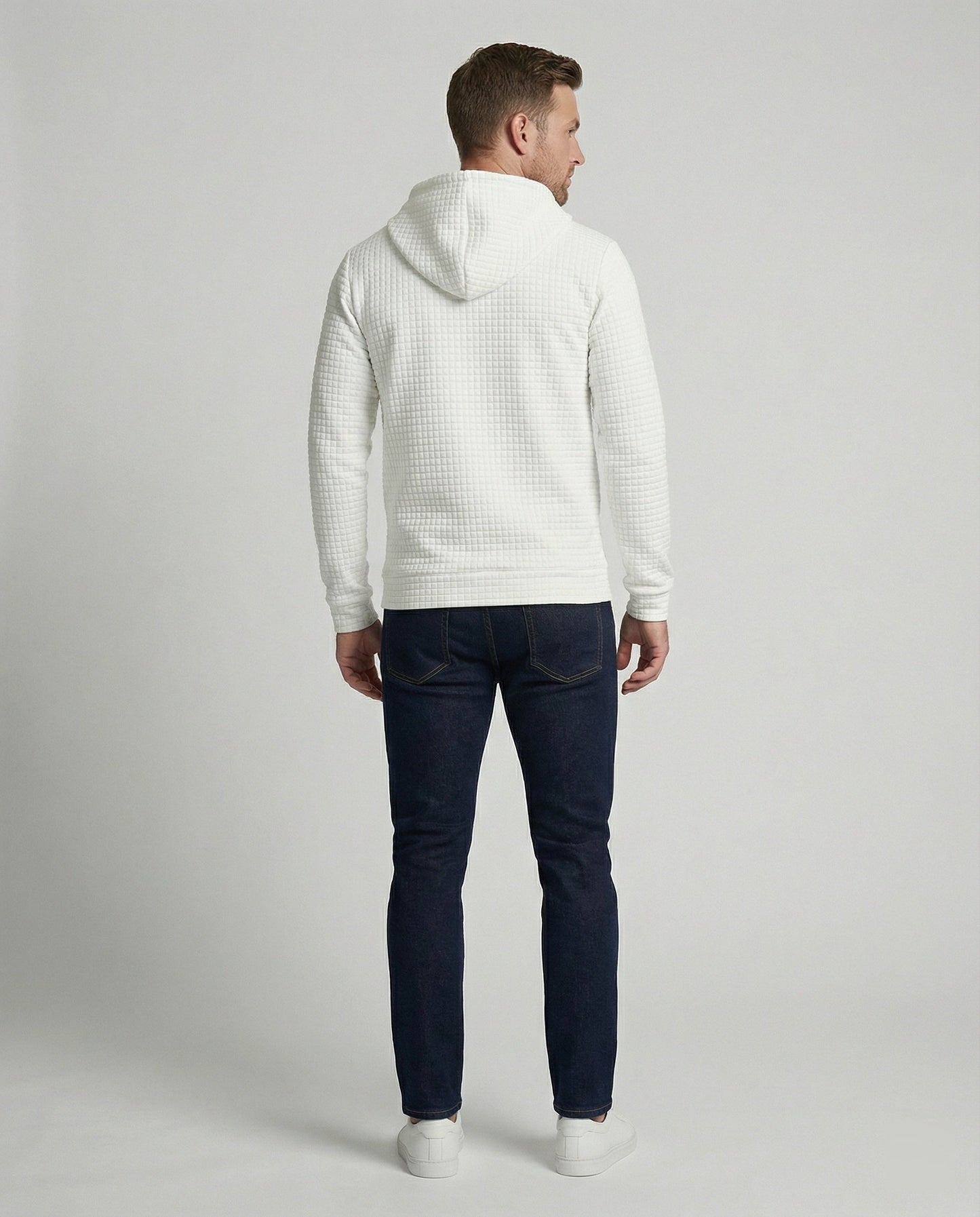 Felpa Uomo Casual con Cappuccio Regular Fit